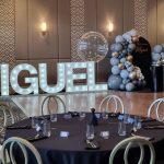 What a presence - Light Up letters make a statement in 21st Birthday Venue Dressing