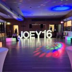 Light Up letters making a statment in a room - 16th Birthdays