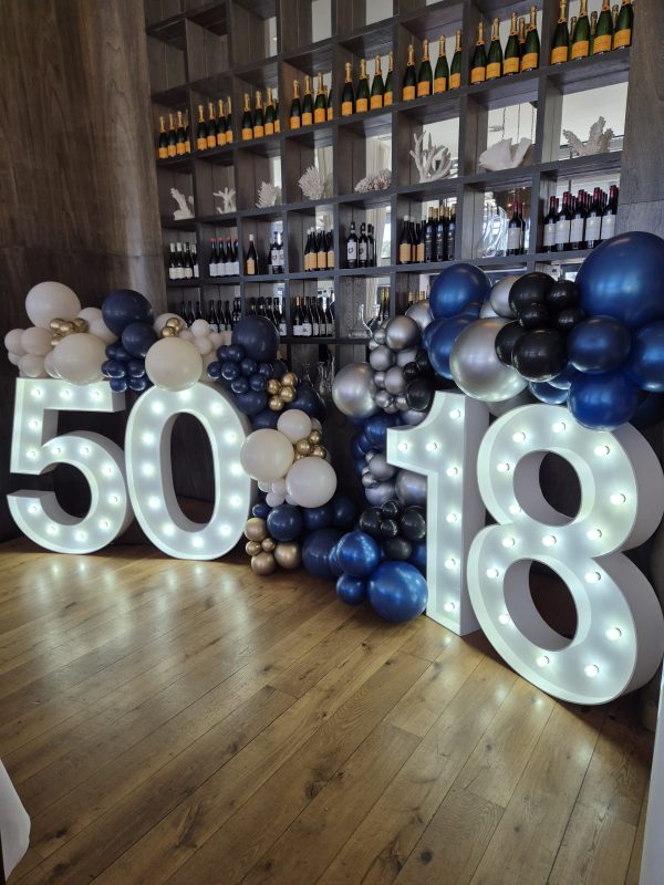 1.2m Light Up Number Hire
