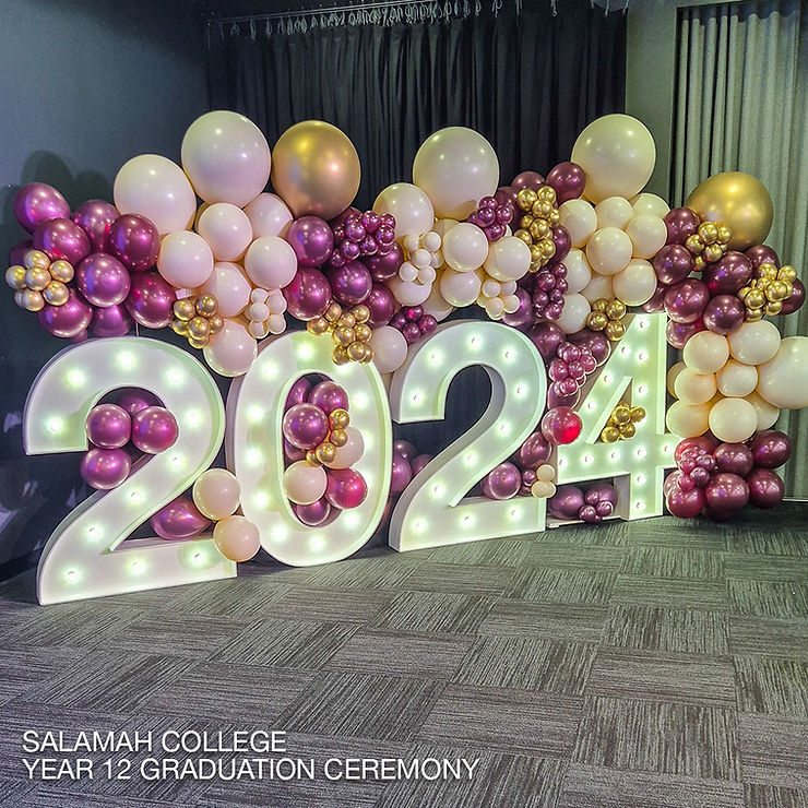 Light Up Numbers for End of Year Graduations