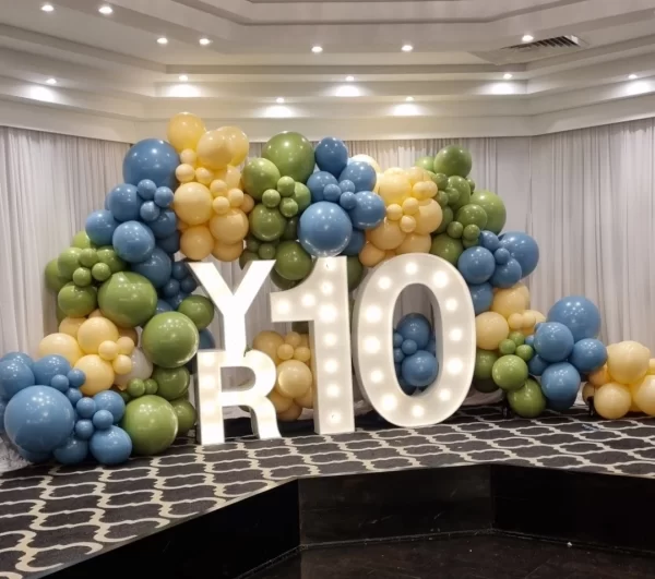Light up Letters for celebrating Year 10 Graduation.
