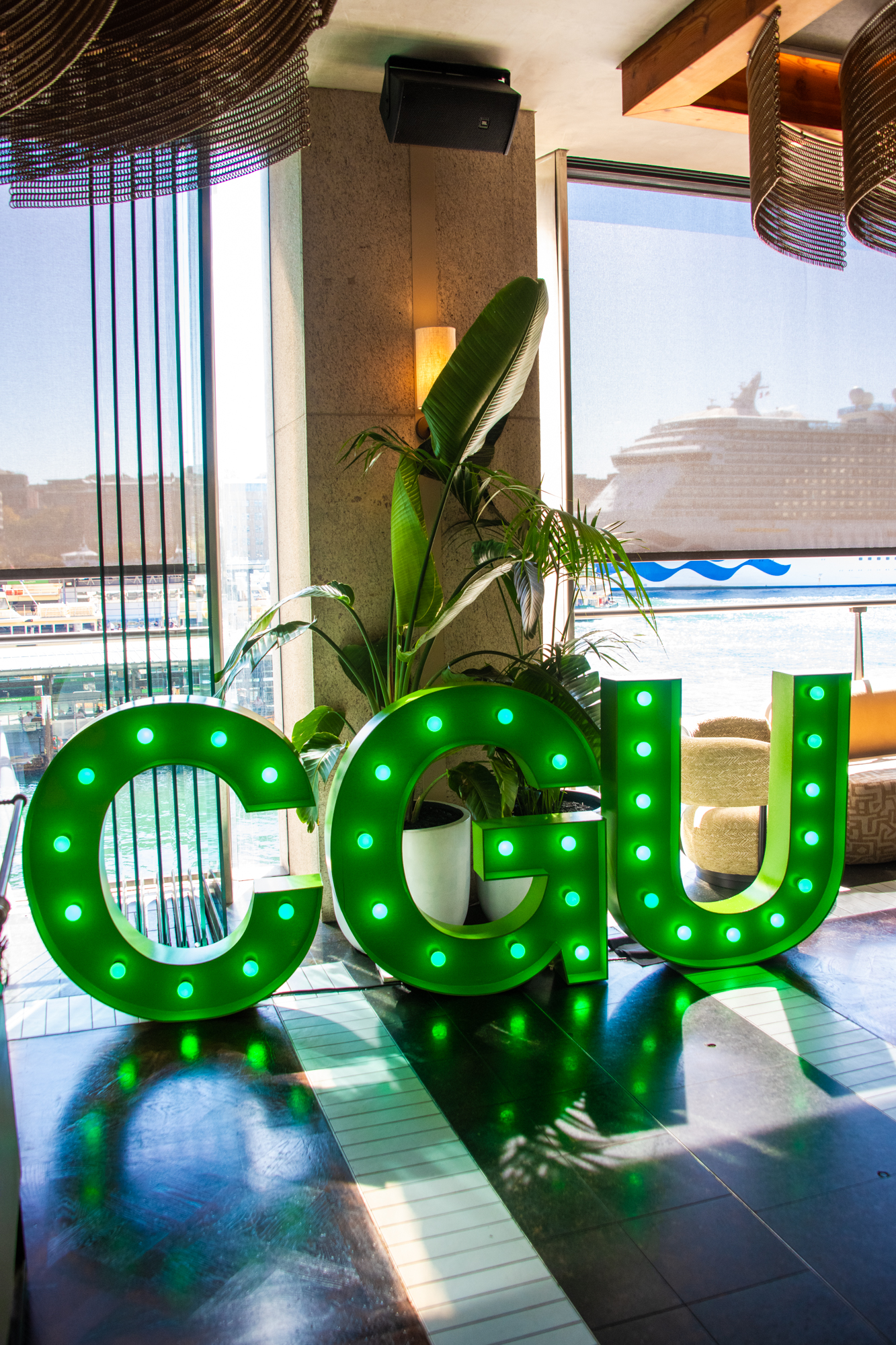 Lighting up CGU with Giant Light Up Letters