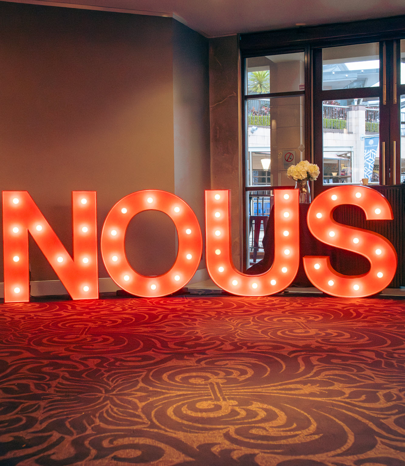 Light up Letters for NOUS Software Event
