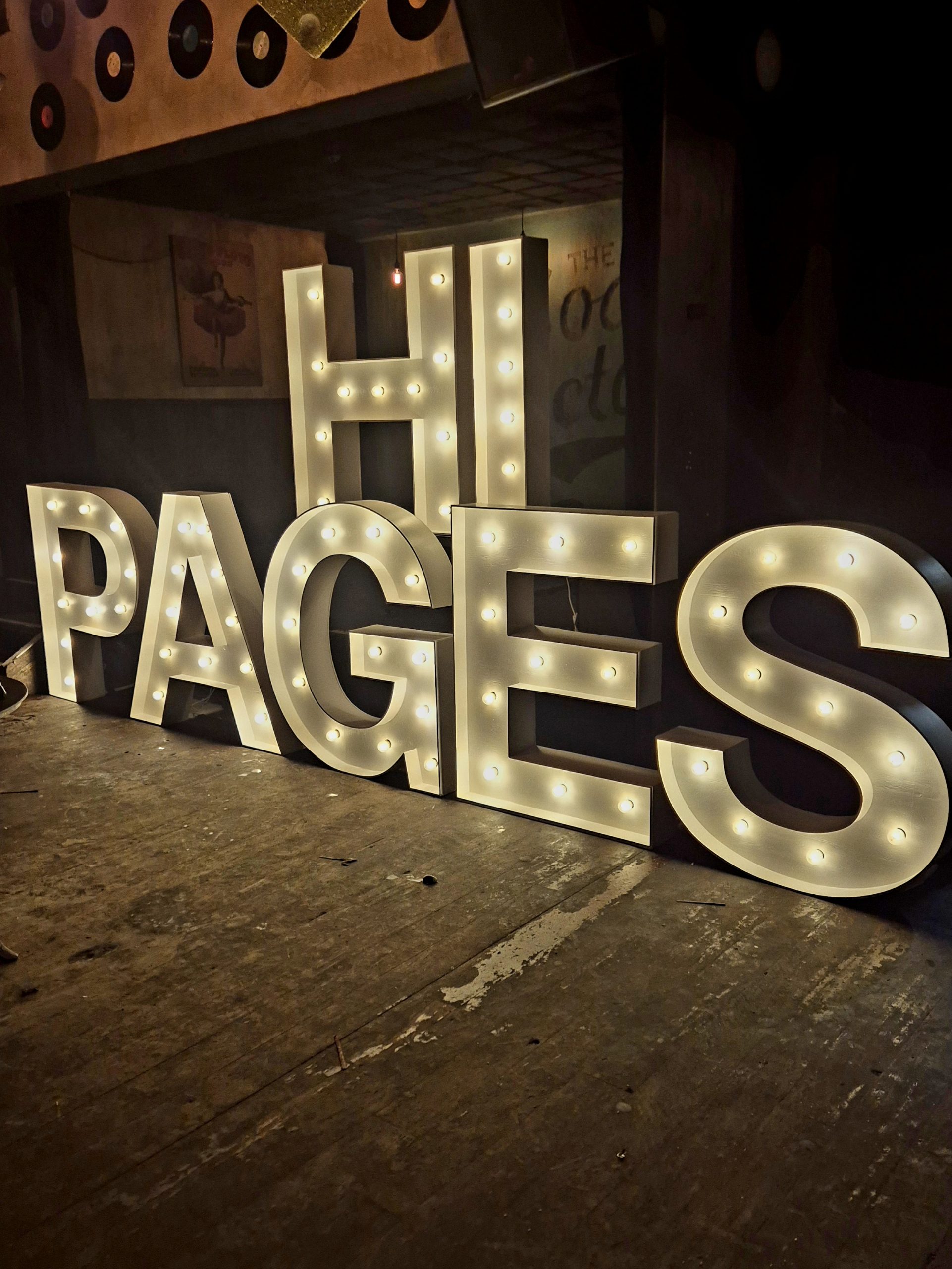 light up letters corporate